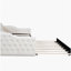 Lit de jour simple rembourré capitonné avec couchette, canapé-lit en velours avec ports USB et ports de charge de type C, aucun sommier nécessaire-121110578
