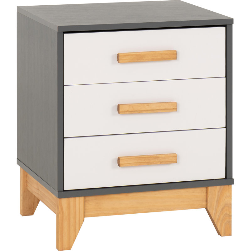 Veronica 46.5cm W Particle Board / Chipboard Bedside Table