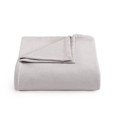 Tommy Hilfiger Cotton Pique Solid Blanket