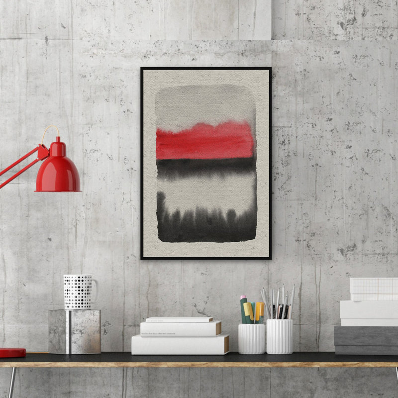 Black flows-impression sur toile encadrée, H 18 po x l 12 po x P 3,5 po