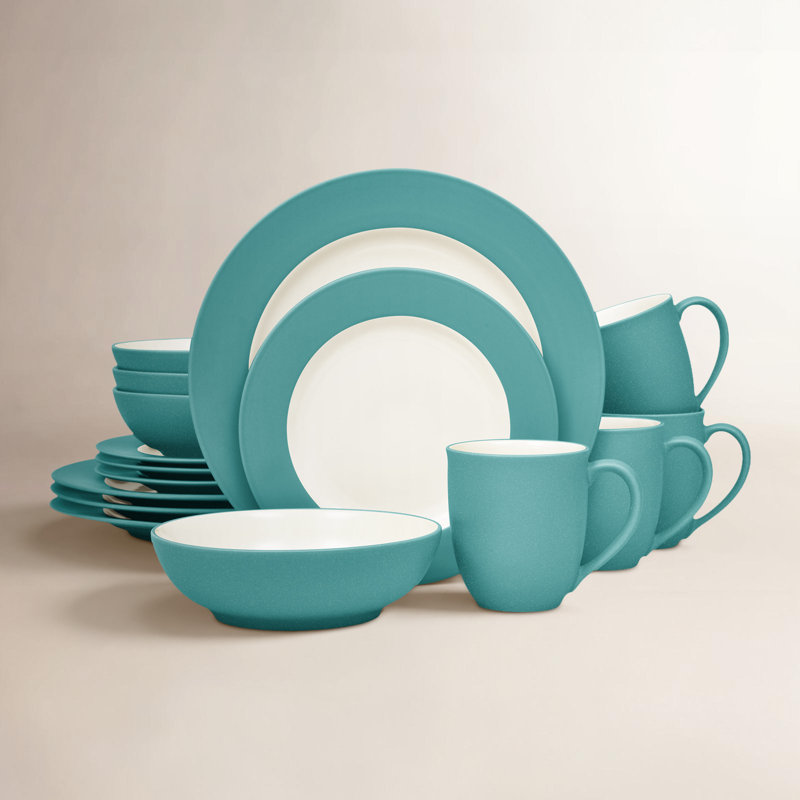 Service de table 16 pièces Noritake Colorwave, service pour 4, Turquoise
