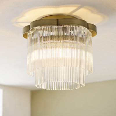 Clear Glass Flush Mount