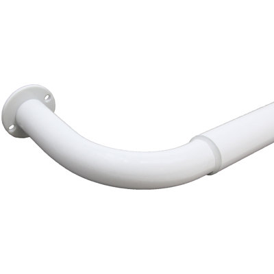 Aariel Steel Adjustable Single Curtain Rod