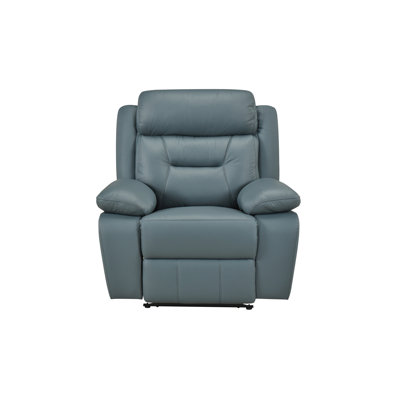Fauteuil inclinable électrique, bleu-gris