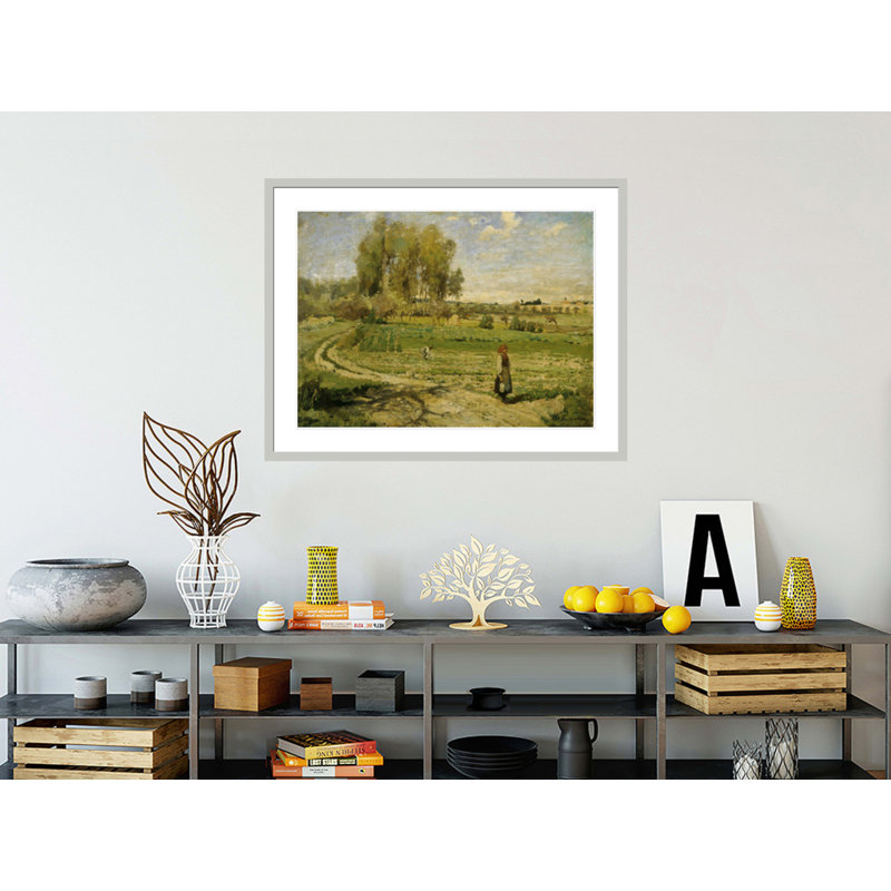 «Giverny» par Camille Pissarro, impression giclée sur cadre, 32.28" H x 41.5" W