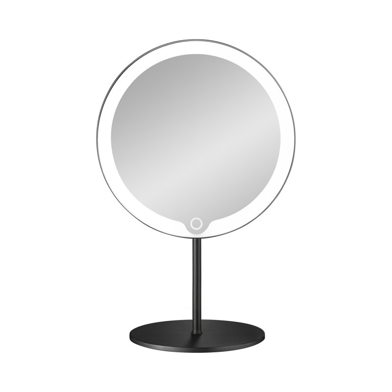 Modo Lighted Magnifying Bathroom / Vanity Mirror, Black