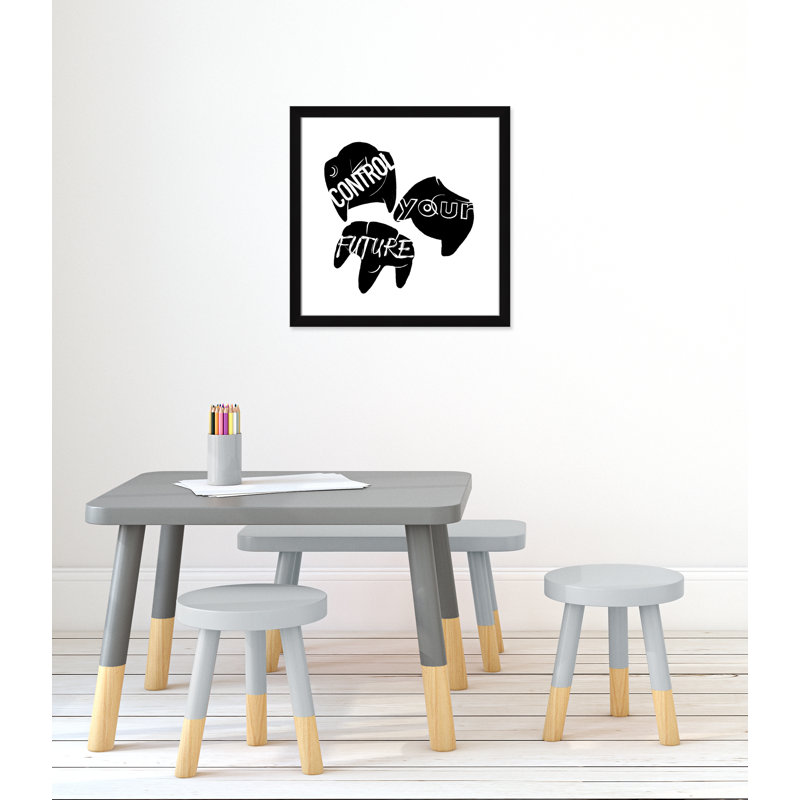 «Control your future», art encadré, H 24,5 po x l 24,5 po x P 0,63 po, Cadre noir