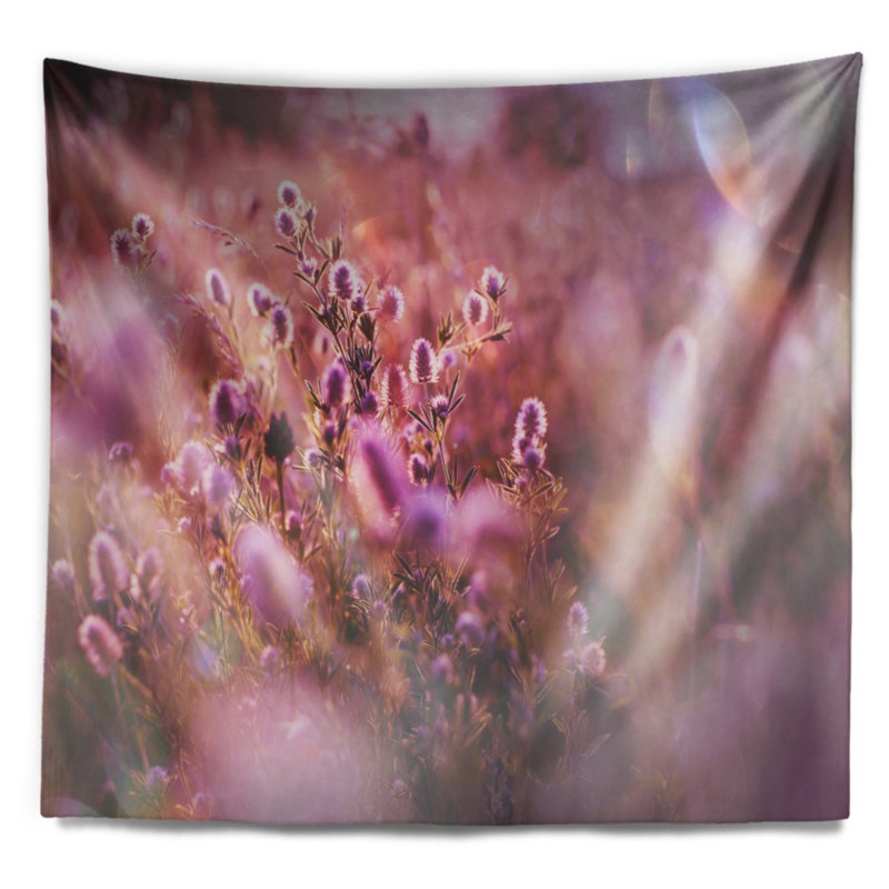 Tapisserie florale avec petites fleurs d'été, H 32 po x l 39 po