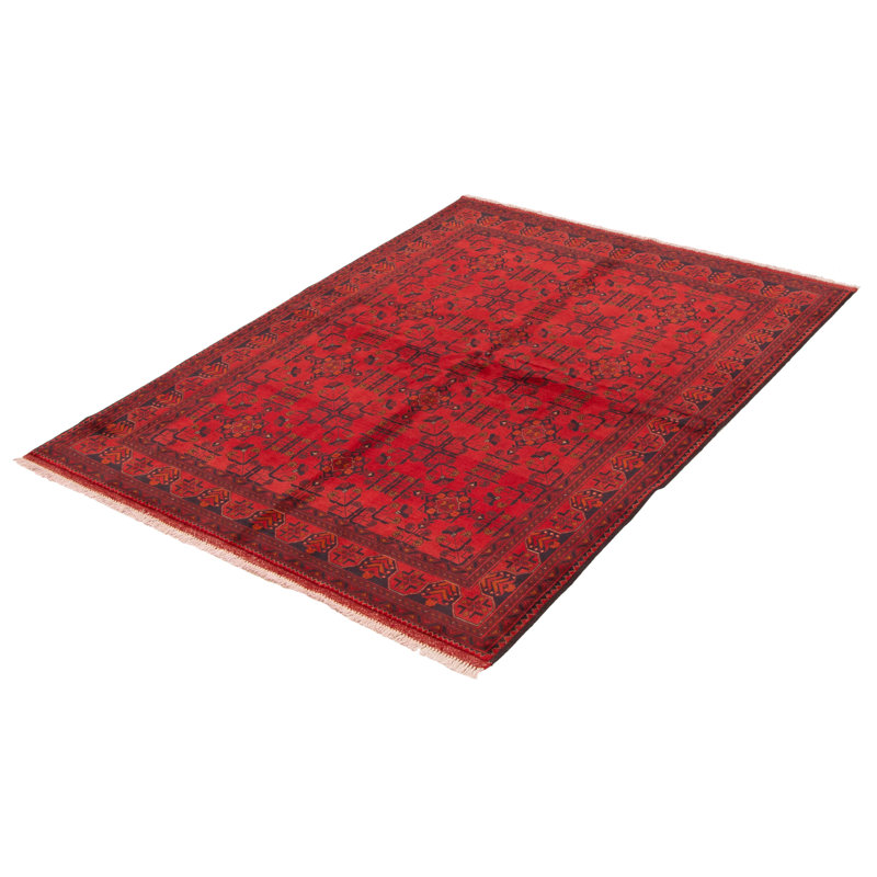 Tapis unique en laine noué à la main nouvel âge de 5 pi 8 po x 7 pi 7 po Olles