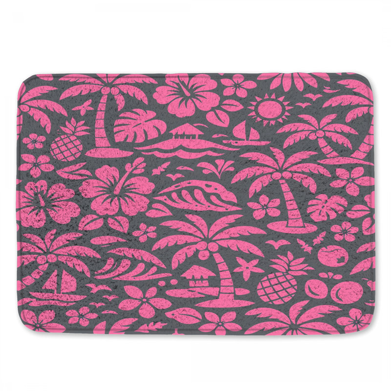 Tapis de bain Tropical, 24in W x 17in L