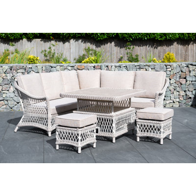 Cotswold Wicker Mini Corner with Height Adjust Table