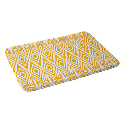 Tapis pour salle de bain ikat mandarine amy sia