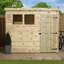 Shiplap Pent Wooden Shed-120959972