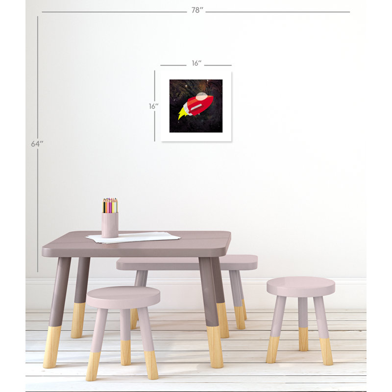 Impression sur papier roulée «Spaceship Adventure Two», H 16 po x l 16 po x P 1 po