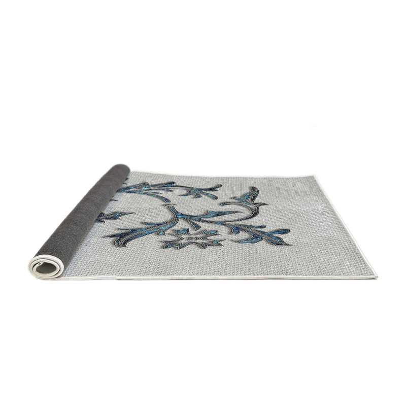 Tapis décoratif bleu hyler, Carré 7 pi
