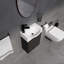 Modern Bathroom Small Vanity With Sink 22.05" H x 15.94" W x 11.22" D-858467435