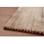 Tapis couleur terre de style Gabbeh 6 x 9 avec de charmants détails brodés