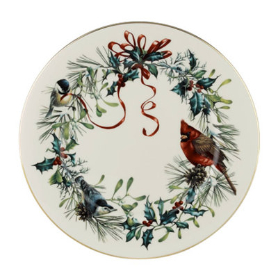 Assiette plate 10,75 po Lenox Winter Greetings