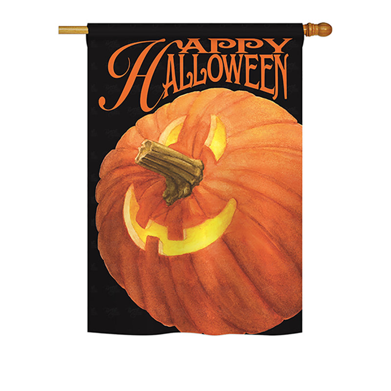 Double Sided 40'' H x 28'' W Polyester Halloween, 40" H x 28" W