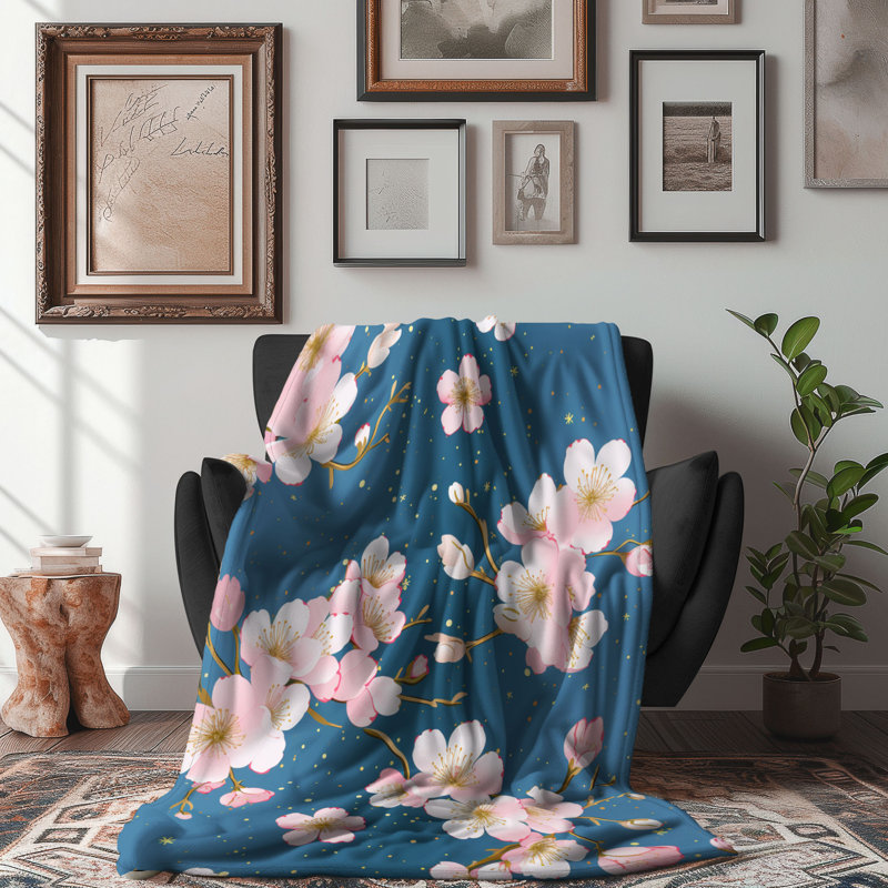 Blossom Duo - couverture de qualité supérieure 1 pièce, L 60 po x L 80 po
