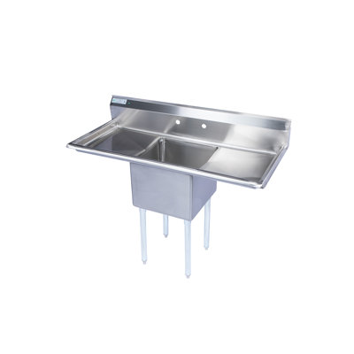 60" L x 25.75" W Free Standing Bar Sink