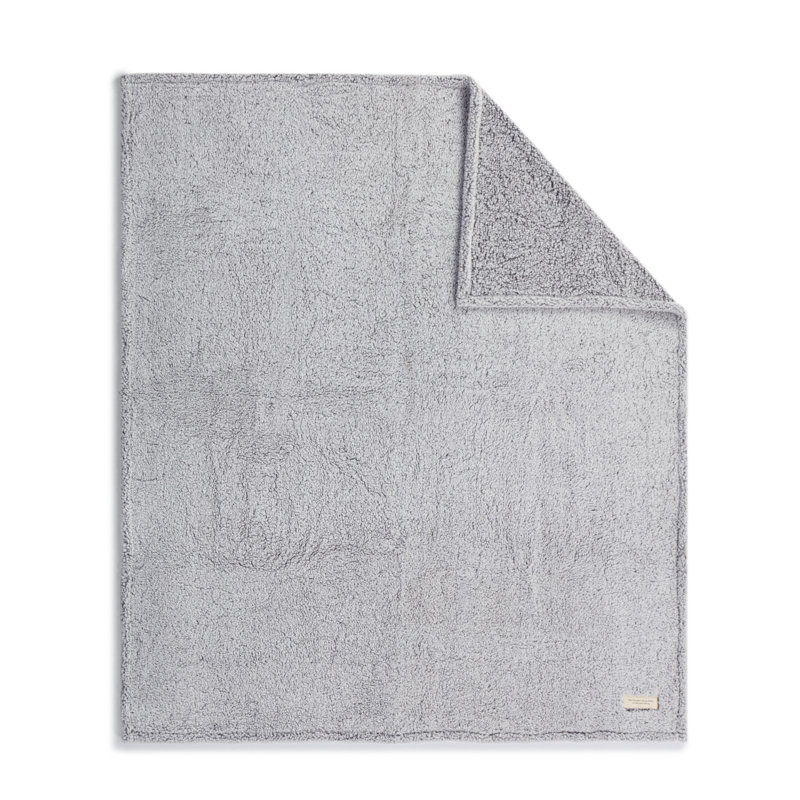 Plain Weave / Muslin Throw Blanket, Gray
