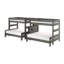 Lit superposé double/quadruple de style ferme, bois flotté-1748878194