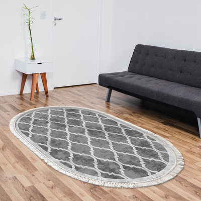 Tapis gris / blanc Attaway