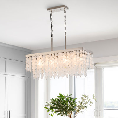 Lustre en coquillage à 4 lumières Maquoit