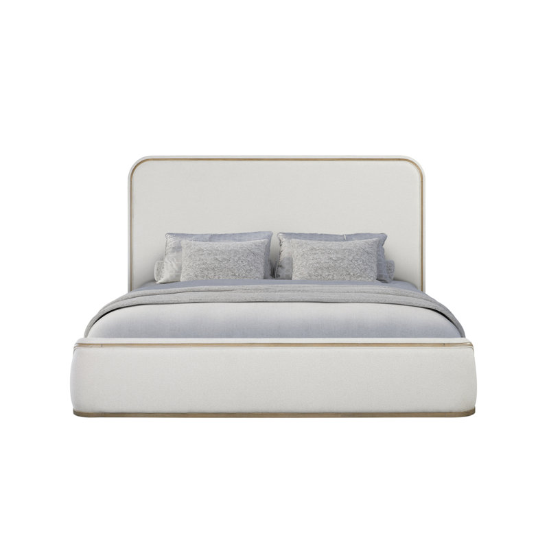 Upholstered Bed - Toffee & White Sand, Queen