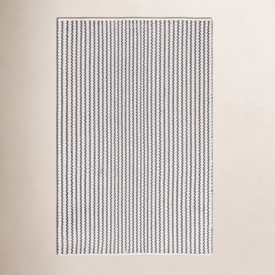 Hand-Woven Chevron Cotton Rug