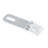 Safety Hasp, 2-1/2 in., Steel Construction, Zinc Plated Finish, Fixed (Single Pack)
