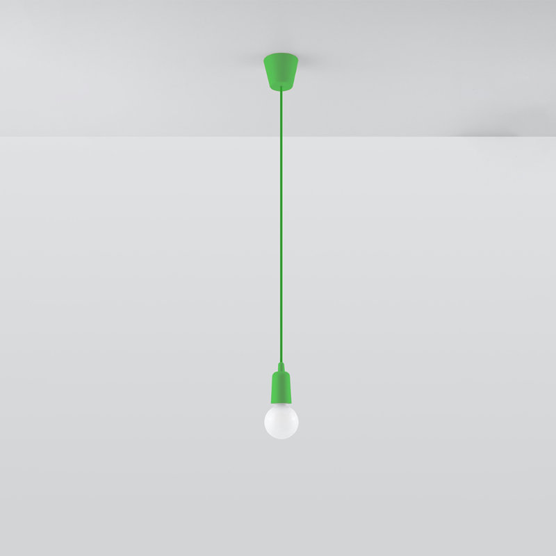 Borofsky 1 - Light White Pendant, Green