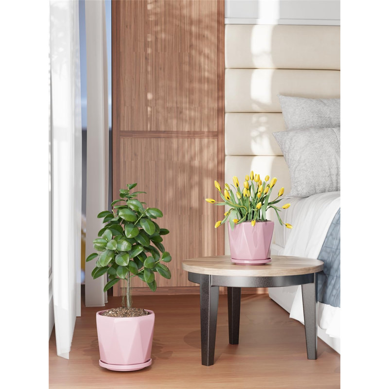 Ensemble de 3 pots à plantes en céramique