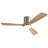 52 In. Indoor Low Profile Wood Ceiling Fan With Led Light And DC Reversible Motor Remote Control-527684506-527684504