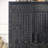 Mid-Century Modern Black Solid Wood Sideboard