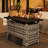 44" Propane Fire Pit Table, 2-in-1 Outdoor Gas Fire Pit with Lid, 50,000 BTU, CSA Certified, Rattan & Woodgrain Design-173382275