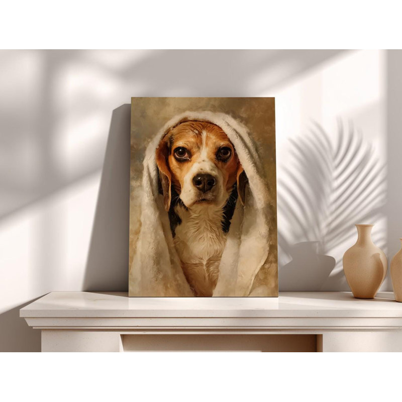 Art Regal Beagle: portrait de chien de la Renaissance, décor Moody Home, H 30 po x l 20 po