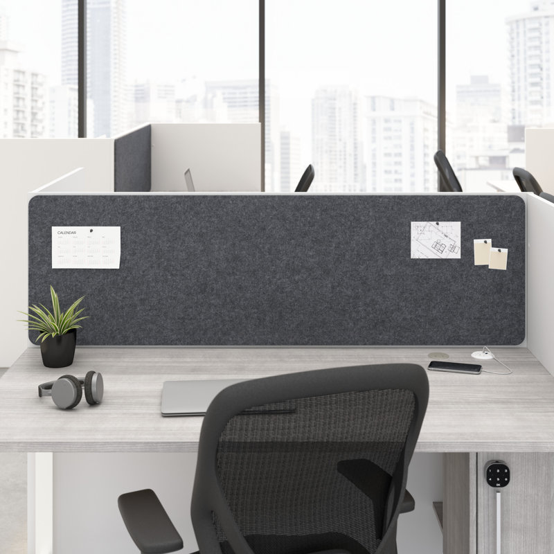 Panneau de rangement Bush Business Furniture, Gris, H 17,44 po x l 57,95 po