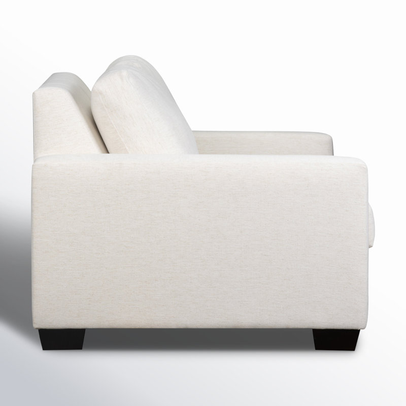 Jonie Upholstered 91'' Sofa, Nomad Snow Crypton® Chenille
