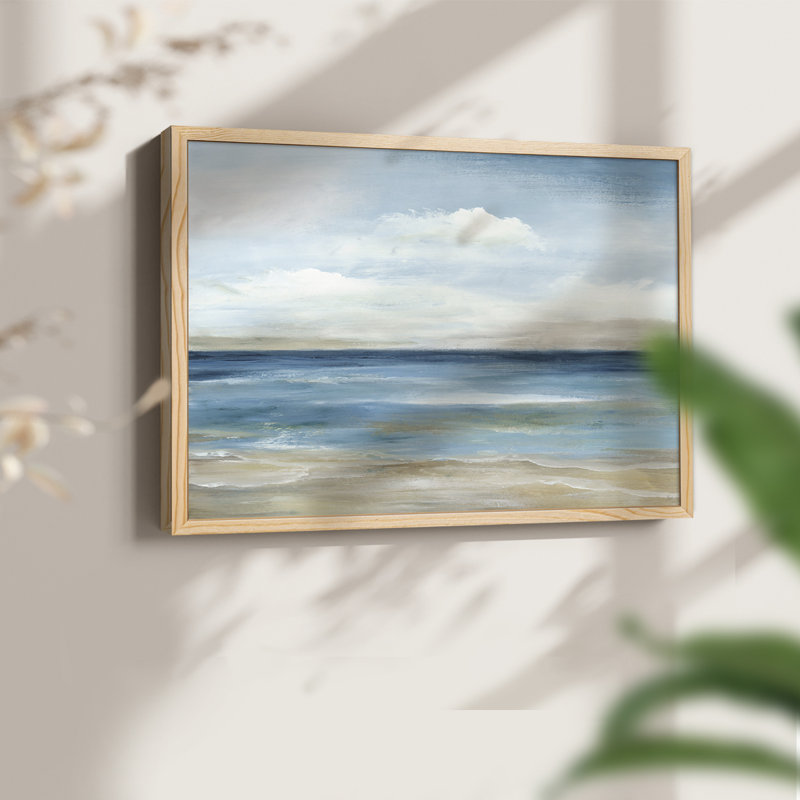 Serene Coast - Reproduction encadrée - Restickable, Naturel, H 22 po x l 28 po