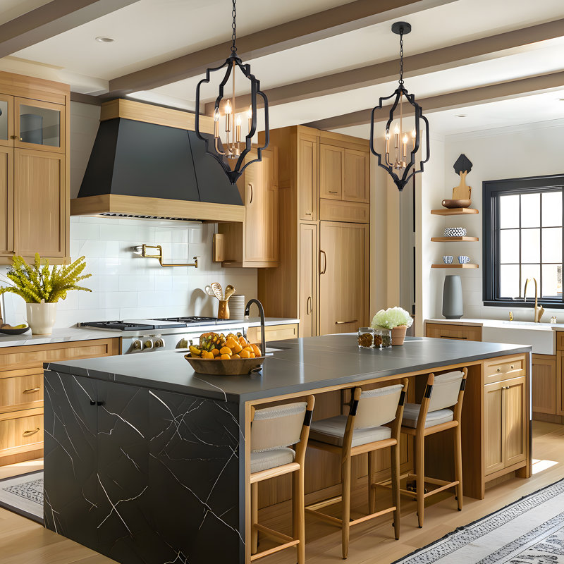 Kaylaa 4 - Light Geometric Chandelier