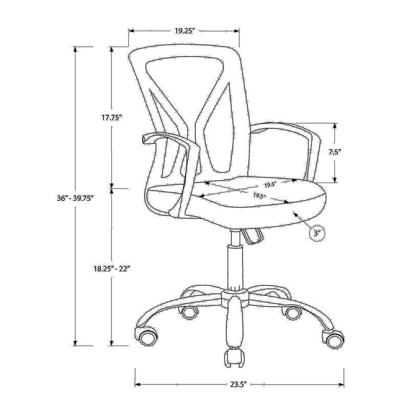 Ergonomic Office Chair With Adjustable Features For Enhanced Work Efficiency