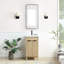 Ensemble de meuble-lavabo autoportant simple 18,1 po avec plateau en céramique et miroir Waukesha-1189456280-1189456281