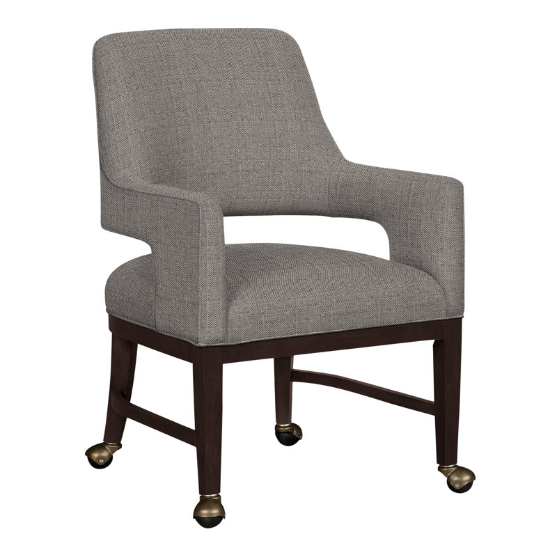 Chaise avec accoudoirs Josie Grande, Espresso, Perigold Willa Bark