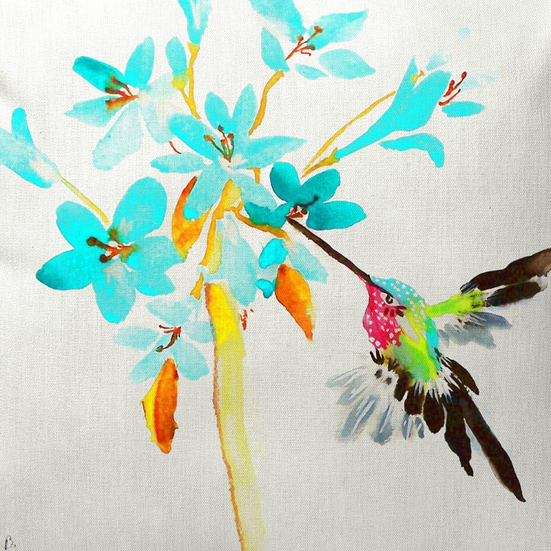 Coussin intérieur / extérieur Hummingbird