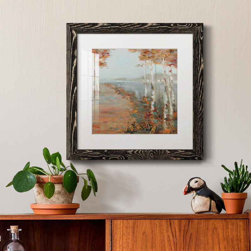 Welcome Autumn - peinture encadrée, Cadre noir, H 35,5 po x l 35,5 po x P 1,5 po