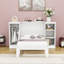 Lit escamotable simple avec tablettes, garde-robe et tiroir