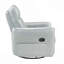 Fauteuil inclinable 1pc avec meubles pivotants en cuir massif-1686750050