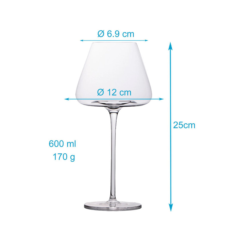 600ml Red Wine Glass, 6